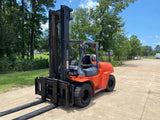 2007 TOYOTA 7FGU70 15500 LB LP GAS FORKLIFT PNEUMATIC 132/179" 2 STAGE MAST SIDE SHIFTER 7897 HOURS STOCK # BF9431129-TXB - United Lift Equipment LLC