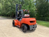 2007 TOYOTA 7FGU70 15500 LB LP GAS FORKLIFT PNEUMATIC 132/179" 2 STAGE MAST SIDE SHIFTER 7897 HOURS STOCK # BF9431129-TXB - United Lift Equipment LLC