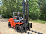 2007 TOYOTA 7FGU70 15500 LB LP GAS FORKLIFT PNEUMATIC 132/179" 2 STAGE MAST SIDE SHIFTER 7897 HOURS STOCK # BF9431129-TXB - United Lift Equipment LLC