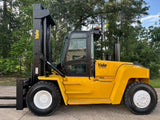 2013 YALE GDP360EC 36000 LB DIESEL FORKLIFT PNEUMATIC 162/183" 2 STAGE MAST SIDE SHIFTING FORK POSITIONER CAB WITH HEAT AND AC 7000 HOURS STOCK # BF9951179-TXB - United Lift LLC