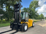 2013 YALE GDP360EC 36000 LB DIESEL FORKLIFT PNEUMATIC 162/183" 2 STAGE MAST SIDE SHIFTING FORK POSITIONER CAB WITH HEAT AND AC 7000 HOURS STOCK # BF9951179-TXB - United Lift LLC