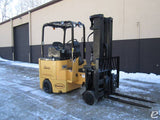 2015 BENDI B40AC 4000 LB CAPACITY 48 VOLT ELECTRIC FORKLIFT CUSHION 87/198" 3 STAGE MAST TURRET SIDE SHIFTING FORK POSITIONER 2045 HOURS STOCK # BF9225549-WIPA - United Lift LLC