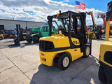 2023 YALE GDP080VXN 8000 LB DIESEL FORKLIFT PNEUMATIC 95/209" 3 STAGE CLEAR VIEW MAST 1124 HOURS SIDE SHIFTER STOCK # BF9157449-ILE