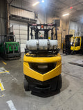 2021 CATERPILLAR/MITSUBISHI FG30N 6000 LB LP GAS FORKLIFT PNEUMATIC 84/186" 3 STAGE MAST SIDE SHIFTER LOW HOURS STOCK # BF9125359-BUF - United Lift LLC