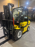 2017 YALE GLP070VX 7000 LB LP GAS FORKLIFT PNEUMATIC 87/182 3 STAGE MAST SIDE SHIFTER 1478 HOURS STOCK # BF998979-BUF - United Lift LLC