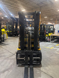 2021 CATERPILLAR 2C6000 6000 LB LP GAS FORKLIFT CUSHION 83/186" 3 STAGE MAST SIDE SHIFTING FORK POSITIONER ATTACHEMENT LOW HOURS STOCK # BF995349-BUF - United Lift LLC