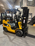 2021 CATERPILLAR 2C6000 6000 LB LP GAS FORKLIFT CUSHION 83/186" 3 STAGE MAST SIDE SHIFTING FORK POSITIONER ATTACHEMENT LOW HOURS STOCK # BF995349-BUF - United Lift LLC
