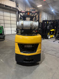 2021 CATERPILLAR 2C6000 6000 LB LP GAS FORKLIFT CUSHION 83/186" 3 STAGE MAST SIDE SHIFTING FORK POSITIONER ATTACHEMENT LOW HOURS STOCK # BF995349-BUF - United Lift LLC