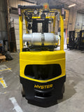 2019 HYSTER S60FT 6000 LB LP GAS FORKLIFT NON-MARKING CUSHION TIRES 84/240" QUAD MAST SIDE SHIFTER 926 HOURS STOCK # BF9115259-BUF