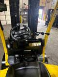 2019 HYSTER S60FT 6000 LB LP GAS FORKLIFT NON-MARKING CUSHION TIRES 84/240" QUAD MAST SIDE SHIFTER 926 HOURS STOCK # BF9115259-BUF