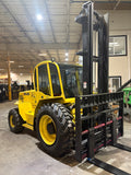 2020 SELLICK S100J4E-4 4WD 10000 LB DIESEL ROUGH TERRAIN FORKLIFT 135/192" 2 STAGE CLEAR VIEW MAST SIDE SHIFTING FORK POSITIONER ENCLOSED CAB 1962 HOURS STOCK # BF9347829-BUF