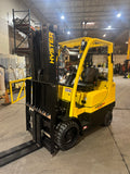 2021 HYSTER S60FT 6000 LB LP GAS FORKLIFT CUSHION 89/188" 3 STAGE MAST SIDE SHIFTING FORK POSITIONER 4 WAY PLUMBED 961 HOURS STOCK # BF994259-BUF - United Lift LLC