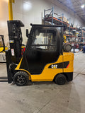 2018 CATERPILLAR 2C6000 6000 LB LP GAS FORKLIFT CUSHION 88/199" 3 STAGE MAST SIDE SHIFTER 4 WAY 1,185 HOURS ENCLOSED HEATED CAB STOCK # BF9115639-BUF - United Lift LLC