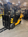 2018 CATERPILLAR 2C6000 6000 LB LP GAS FORKLIFT CUSHION 88/199" 3 STAGE MAST SIDE SHIFTER 4 WAY 1,185 HOURS ENCLOSED HEATED CAB STOCK # BF9115639-BUF - United Lift LLC
