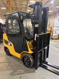 2018 CATERPILLAR 2C6000 6000 LB LP GAS FORKLIFT CUSHION 88/199" 3 STAGE MAST SIDE SHIFTER 4 WAY 1,185 HOURS ENCLOSED HEATED CAB STOCK # BF9115639-BUF - United Lift LLC