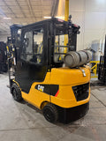 2018 CATERPILLAR 2C6000 6000 LB LP GAS FORKLIFT CUSHION 88/199" 3 STAGE MAST SIDE SHIFTER 4 WAY 1,185 HOURS ENCLOSED HEATED CAB STOCK # BF9115639-BUF - United Lift LLC