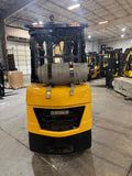 2018 CATERPILLAR 2C6000 6000 LB LP GAS FORKLIFT CUSHION 88/199" 3 STAGE MAST SIDE SHIFTER 4 WAY 1,185 HOURS ENCLOSED HEATED CAB STOCK # BF9115639-BUF - United Lift LLC