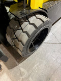 2021 HYSTER E120XN 12000 LBS 48V ELECTRIC 94/185" 3 STAGE MAST SIDE SHIFTING FORK POSITIONER PLUMBED 4 WAYS TO CARRIAGE 1,210 HOURS STK# BF9247349-BUF - United Lift LLC