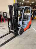 2020 TOYOTA 8FGCU25 5000 LB LP GAS FORKLIFT CUSHION 83/189" 3 STAGE MAST SIDE SHIFTING FORK POSITIONER 1114 HOURS STOCK # BF9119139-BUF - United Lift LLC
