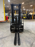 2022 TOYOTA 8FGCU30 6000 LB LP GAS FORKLIFT CUSHION 87/187" 3 STAGE MAST SIDE SHIFTING FORK POSITIONER 728 HOURS STOCK # BF9124459-BUF