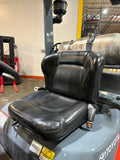 2022 TOYOTA 8FGCU30 6000 LB LP GAS FORKLIFT CUSHION 87/187" 3 STAGE MAST SIDE SHIFTING FORK POSITIONER 728 HOURS STOCK # BF9124459-BUF