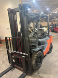 2021 TOYOTA 8FGU30 6000 LB LP GAS FORKLIFT PNEUMATIC 88/187 3 STAGE MAST SIDE SHIFTER 3,480 HOURS STOCK # BF9152899-BUF