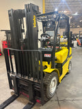 2018 YALE GLP050VXN 5000 LB LP GAS FORKLIFT PNEUMATIC 86/189 3 STAGE MAST SIDE SHIFTER 1238 HOURS STOCK # BF9167429-BUF