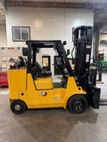2023 CAT GC55K 12000 LB LP GAS FORKLIFT CUSHION 102/219 3 STAGE MAST SIDE SHIFTING FORK POSITIONER ATTACHMENT LOW HOURS STOCK # BF9247759-BUF - United Lift LLC
