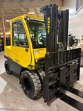 2018 HYSTER H110FT 11000 LB DIESEL FORKLIFT PNEUMATIC ENCLOSED HEATED CAB 94/185" 3 STAGE MAST SIDE SHIFTER FORK POSITIONER 1459 HOURS STOCK # BF9199149-BUF