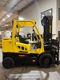 2023 HYSTER S135FT 13500 LB LP GAS FORKLIFT CUSHION 102/208" 3 STAGE MAST 4 WAY PLUMBING TO CARRIAGE SIDE SHIFTING FORK POSITIONER 987 HOURS STOCK # BF9343529-BUF