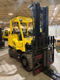 2023 HYSTER S135FT 13500 LB LP GAS FORKLIFT CUSHION 102/208" 3 STAGE MAST 4 WAY PLUMBING TO CARRIAGE SIDE SHIFTING FORK POSITIONER 987 HOURS STOCK # BF9343529-BUF