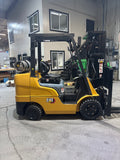2021 CATERPILLAR 2C60004 6000 LB LP GAS FORKLIFT CUSHION 83/185" 3 STAGE MAST SIDE SHIFTING FORK POSITIONER 971 HOURS STOCK # BF9123379-BUF