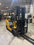 2021 CATERPILLAR 2C60004 6000 LB LP GAS FORKLIFT CUSHION 83/185" 3 STAGE MAST SIDE SHIFTING FORK POSITIONER 971 HOURS STOCK # BF9123379-BUF