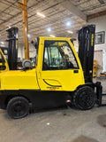 2021 HYSTER H120FT 12000 LB DIESEL FORKLIFT PNEUMATIC 110/158" 2 STAGE CLEAR VIEW MAST ENCLOSED CAB WITH SIDE SHIFTER ONLY 1474 HOURS STOCK # BF9199429-BUF