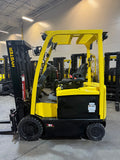 2018 HYSTER E50XN-33 5000 LB CAPACITY ELECTRIC CUSHION 89/194" 3 STAGE MAST SIDE SHIFTER 1267 HOURS PLUMBED 4 WAYS TO CARRIAGE STOCK # BF995429-BUF - United Lift LLC