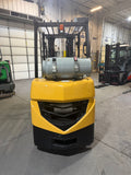 2021 CATERPILLAR/MITSUBISHI FGC25N 5000 LB LP GAS FORKLIFT CUSHION 82/187" 3 STAGE MAST SIDE SHIFTER NON MARKING TREADED TIRES 885 HOURS STOCK # BF9101849-BUF