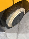2021 CATERPILLAR/MITSUBISHI FGC25N 5000 LB LP GAS FORKLIFT CUSHION 82/187" 3 STAGE MAST SIDE SHIFTER NON MARKING TREADED TIRES 885 HOURS STOCK # BF9101849-BUF