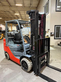 2020 TOYOTA 8FGCU30 6000 LB LP GAS FORKLIFT 845 HOURS CUSHION 87/187" 3 STAGE MAST SIDE SHIFTING FORK POSITIONER 4 WAY PLUMBING STOCK # BF9212679-BUF