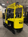 2021 HYSTER E80XN 8000 LB ELECTRIC FORKLIFT CUSHION 95/186" 3 STAGE MAST SIDE SHIFTER 740 HOURS STOCK # BF9156879-BUF - United Lift LLC