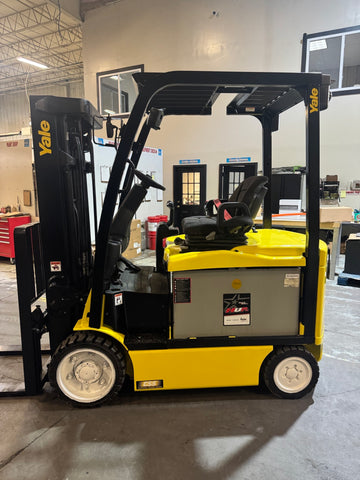 2020 YALE ERC065VG 6500 LB ELECTRIC FORKLIFT 89/182" 3 STAGE MAST SIDE SHIFTER 910 HOURS STOCK # BF998329-BUF - United Lift LLC