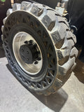 2016 JLG 1255 12000 LB DIESEL TELESCOPIC FORKLIFT TELEHANDLER SOLID AIR BOSS TIRES 4WD OUTRIGGERS CAB WITH HEAT & AC 1765 HOURS STOCK # BF9615139-BUF - United Lift LLC