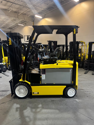 2022 YALE ERC065VG 6500 LB ELECTRIC FORKLIFT 89/176" 3 STAGE MAST SIDE SHIFTER 748 HOURS PLUMBED 4 WAYS TO CARRIAGE STOCK # BF988129-BUF - United Lift LLC
