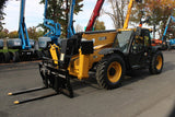 2022 CATERPILLAR TL642 6000 LB DIESEL TELESCOPIC FORKLIFT TELEHANDLER PNEUMATIC 4WD CAB WITH HEAT AND AC 1976 HOURS STOCK # BF9897529-NLE - United Lift LLC
