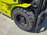 2023 CLARK GTS30 6000 LB LP GAS FORKLIFT PNEUMATIC 86/189" 3 STAGE MAST SIDE SHIFTER ENCLOSED CAB LOW HOURS STOCK # BF9219149-RIL