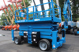 2015 GENIE GS5390RT SCISSOR LIFT 53' REACH DIESEL ROUGH TERRAIN 4WD 3569 HOURS STOCK # BF9365189-NLE