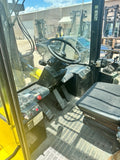 2008 HYSTER H550F 55000 LB CAPACITY DIESEL FORKLIFT PNEUMATIC 124" 2 STAGE MAST SIDE SHIFTING FORK POSITIONER DUAL DRIVE TIRES ENCLOSED CAB 3286 HOURS STOCK # BF91893549-TXB