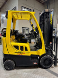 2020 HYSTER S55FT 5500 LB LP GAS FORKLIFT TREADED CUSHION 89/207" 3 STAGE MAST SIDE SHIFTER 922 HOURS STOCK # BF9118859-BUF