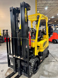 2020 HYSTER S55FT 5500 LB LP GAS FORKLIFT TREADED CUSHION 89/207" 3 STAGE MAST SIDE SHIFTER 922 HOURS STOCK # BF9118859-BUF