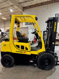2019 HYSTER H50FT 5000 LB LP GAS FORKLIFT PNEUMATIC 86/189" 3 STAGE MAST SIDE SHIFTING FORK POSITIONER 1192 HOURS STOCK # BF9118579-BUF