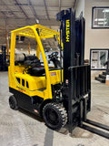 2020 HYSTER S55FT 5500 LB LP GAS FORKLIFT TREADED CUSHION 89/207" 3 STAGE MAST SIDE SHIFTER 922 HOURS STOCK # BF9118859-BUF